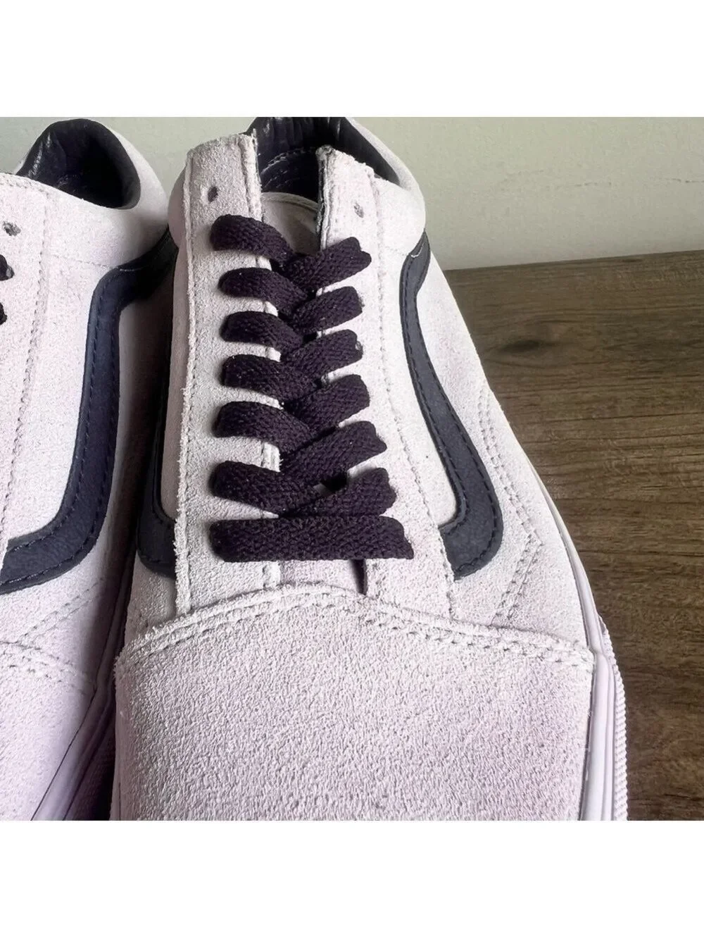 Vans Old Skool Unisex Suede Lavender Shoe Size 8 or 9.5 #217